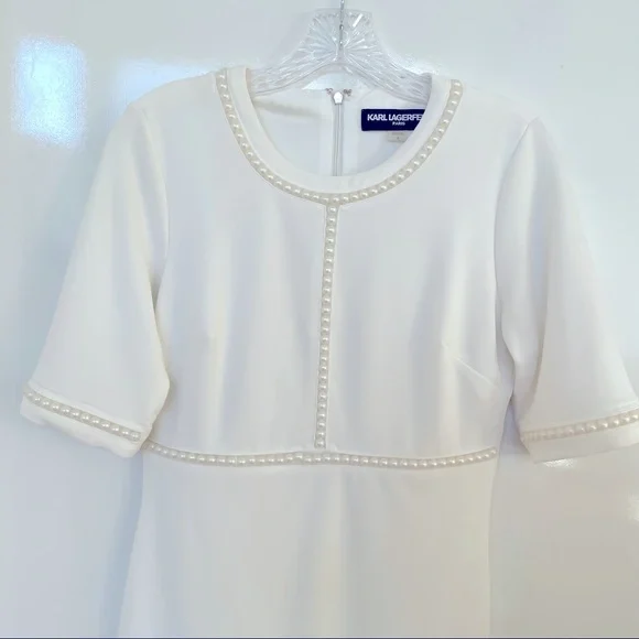 Karl Lagerfeld. White classy dress for special occasions. Size 4. - Picture 2 of 7